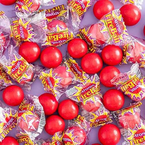 Wonka Atomic Fireball, Candy, Cinnamon Flavor, Individually Wrapped, 7.5 g (240 ct) - Image 2