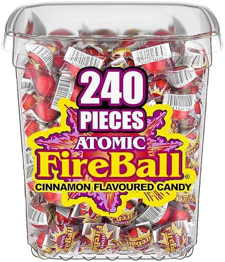 Wonka Atomic Fireball, Candy, Cinnamon Flavor, Individually Wrapped, 7.5 g (240 ct) - Image 8