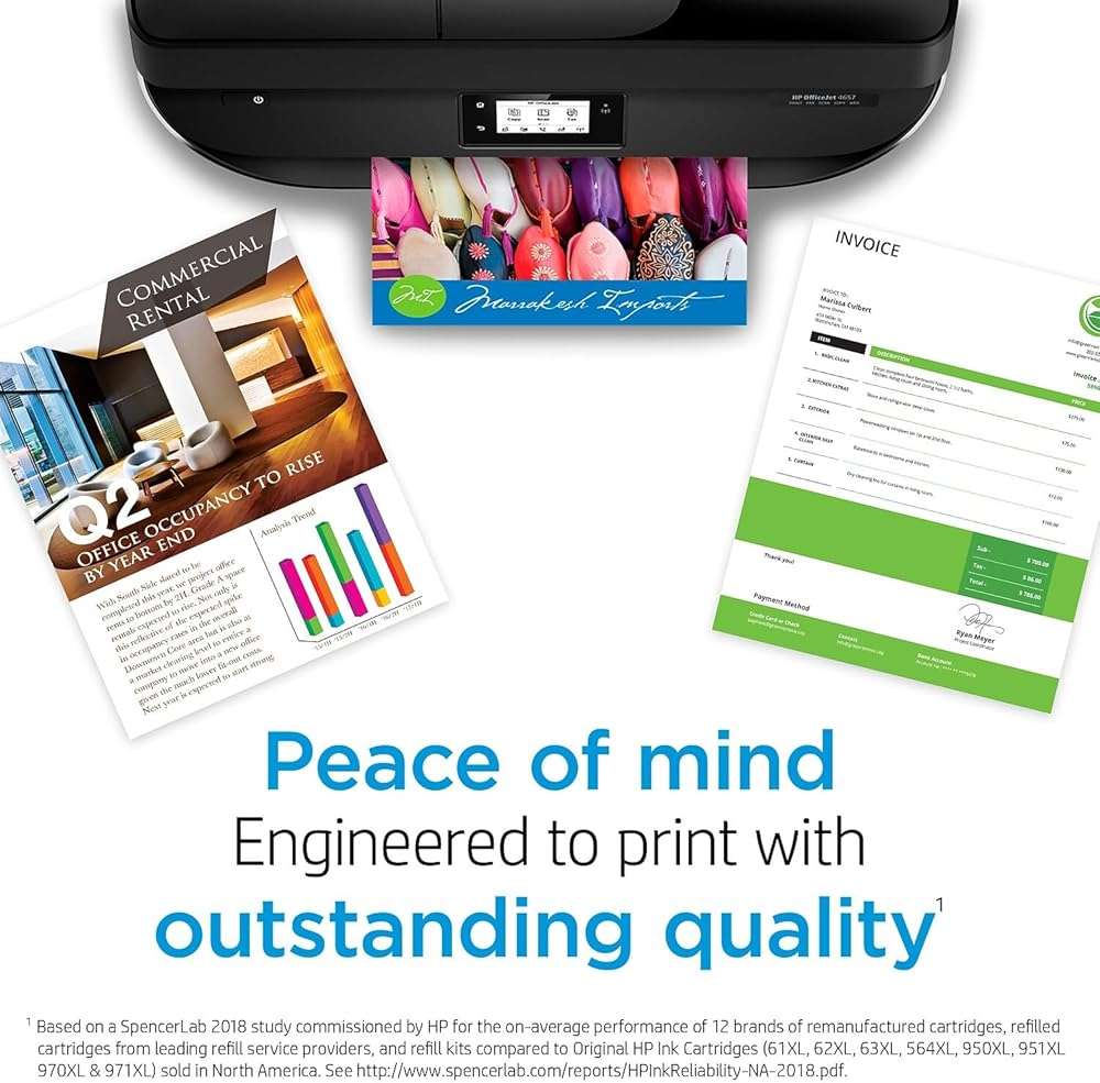 HP 62 Ink Cartridge, Black XL and Tri-Color (Black XL + CMY) - Image 8