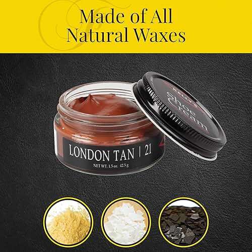 Kelly's London Tan Shoe Polish 1.5 oz - Professional Leather Shoe Cream - Image 3