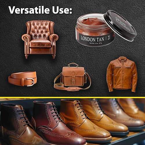 Kelly's London Tan Shoe Polish 1.5 oz - Professional Leather Shoe Cream - Image 4