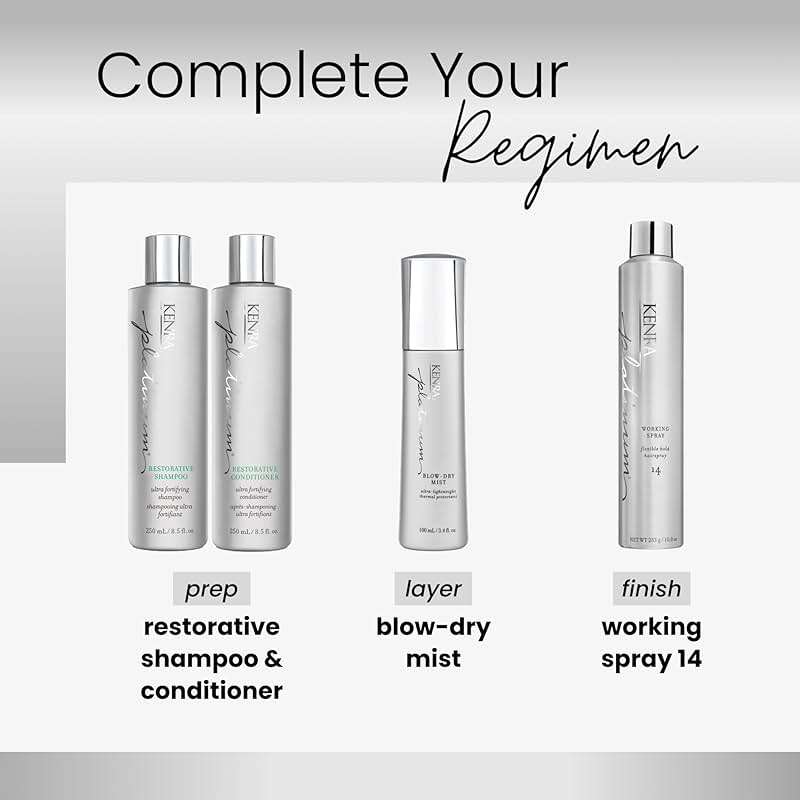 Kenra Platinum Blow-Dry Mist | Ultra-Lightweight Thermal Protectant | Detangles, Smooths, & Softens | Eliminates Frizz & Resists Humidity | Fine To Medium Hair - Image 7