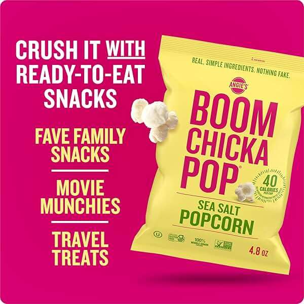 ANGIES BOOMCHICKAPOP Sea Salt Popcorn, 4.8 oz - Image 6