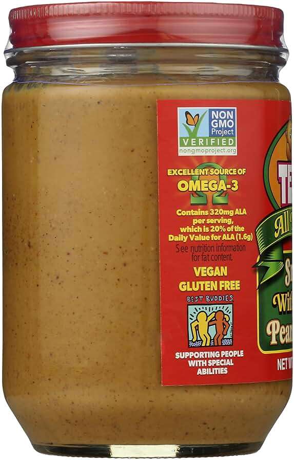 Teddie Smooth All Natural Peanut Butter with Flaxseed, 16 Ounce - Image 5