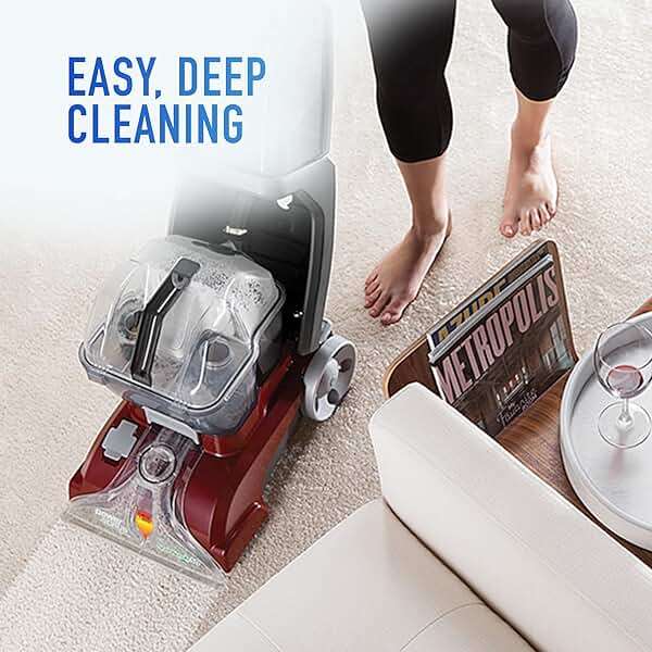 Hoover PowerScrub Deluxe Carpet Cleaner Machine, Deep Cleaning Carpet Shampooer Machine, SpinScrub Brushes, HeatForce Drying, Pet & Upholstery Tools, Pair with Hoover Carpet Cleaner Solution - Image 4