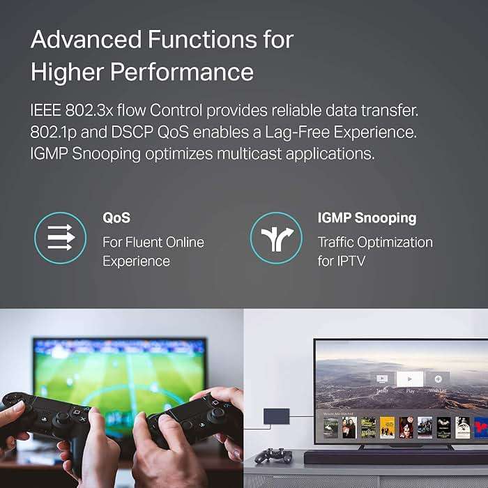 TP-Link 8 Port Gigabit Ethernet Network Switch - Ethernet Splitter | Plug & Play | Fanless | Sturdy Metal w/ Shielded Ports | Traffic Optimization | Unmanaged | Lifetime Protection (TL-SG108) - Image 7