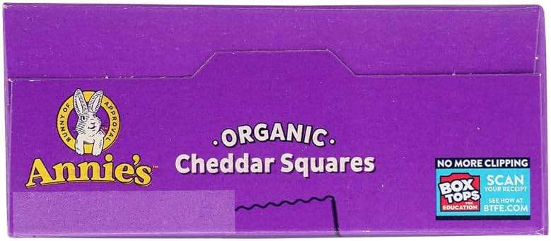 Annie's Organic Cheddar Squares, Baked Cracker Snacks, 7.5 oz - Image 5