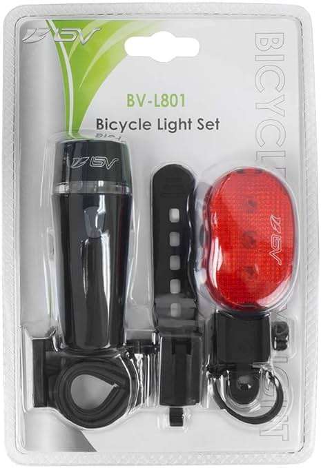 BV Bike Lights, Super Bright with 5 LED Bike Headlight & 3 LED Rear, Bike Lights for Night Riding with Quick-Release, Waterproof Bicycle Light Set, Bike Accessories, Bicycle Accessories, Flashlight - Image 7