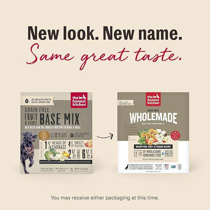 The Honest Kitchen Human Grade Wholemade™ Dehydrated Grain Free Fruit & Veggie Base Mix Dog Food (Just Add Protein), 7 lb Box - Image 2