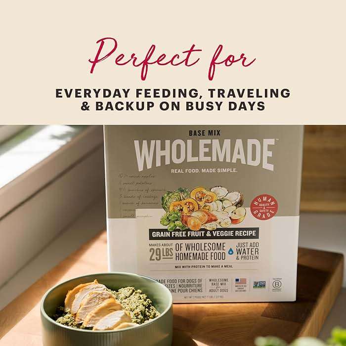 The Honest Kitchen Human Grade Wholemade™ Dehydrated Grain Free Fruit & Veggie Base Mix Dog Food (Just Add Protein), 7 lb Box - Image 3