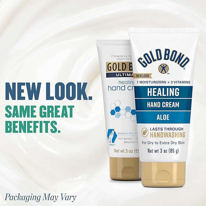 Gold Bond Healing Hand Cream with Aloe, Rich Moisturizer for Dry to Extra Dry Skin, Hydration that Lasts Through Handwashing, Non-Greasy, Dermatologist Tested, Light Scent, 3 Oz On-The-Go Tube - Image 4