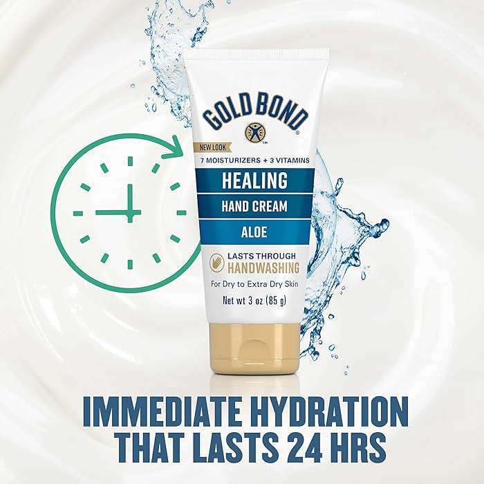 Gold Bond Healing Hand Cream with Aloe, Rich Moisturizer for Dry to Extra Dry Skin, Hydration that Lasts Through Handwashing, Non-Greasy, Dermatologist Tested, Light Scent, 3 Oz On-The-Go Tube - Image 7
