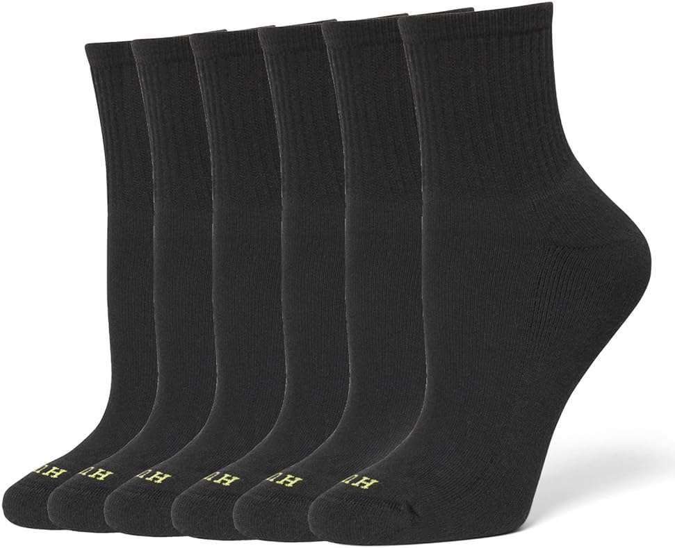 HUE Women's Mini Crew Sock 6-pack - Image 1