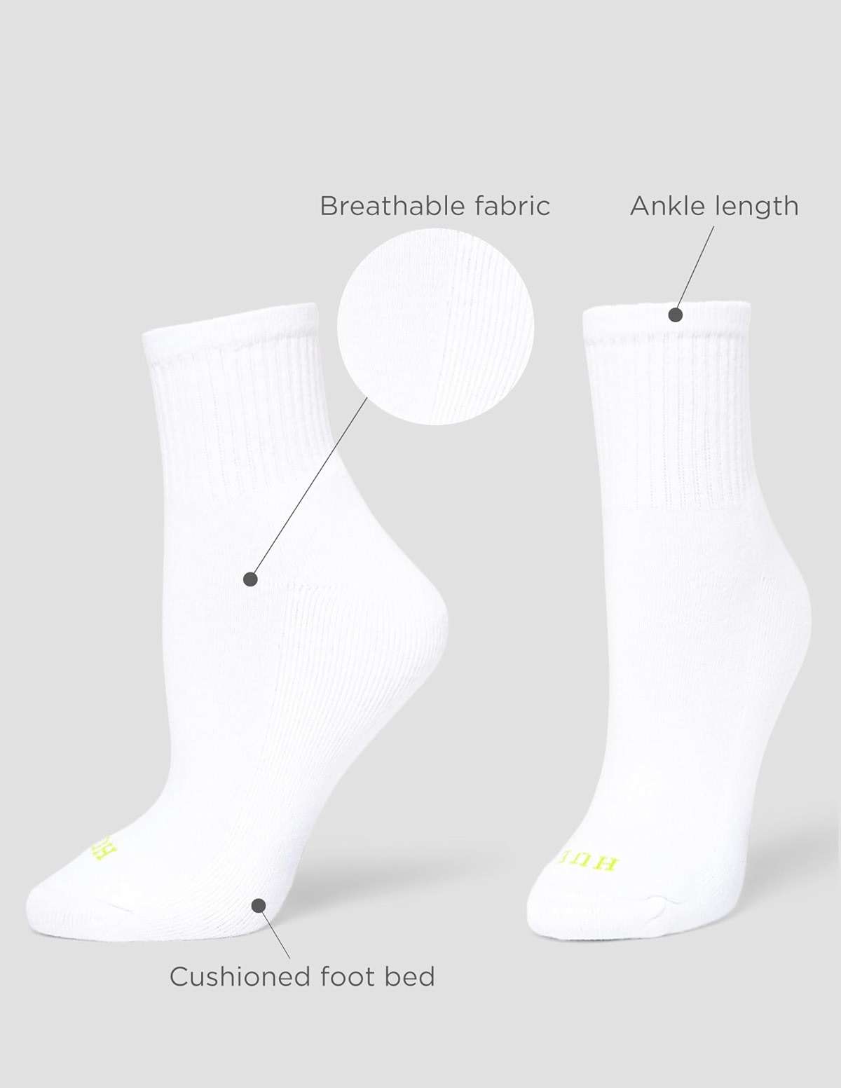 HUE Women's Mini Crew Sock 6-pack - Image 6