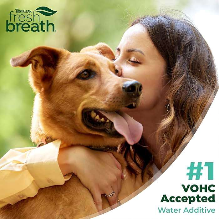 TropiClean Fresh Breath Water Additive for Dogs with Collagen, Skin Health Support for Dogs, Breath Freshener and Teeth Cleaning Solution, 16oz. - Image 9