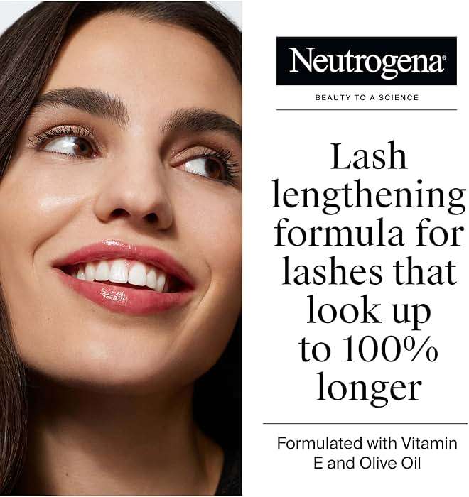 Neutrogena Healthy Lengths Mascara, Strengthens, Lengthens, and Helps Lashes Grow with Exclusive Antioxidant Vitamin E and Olive Oil Formula, No Clumping or Flaking, Black 02, .21 oz - Image 2