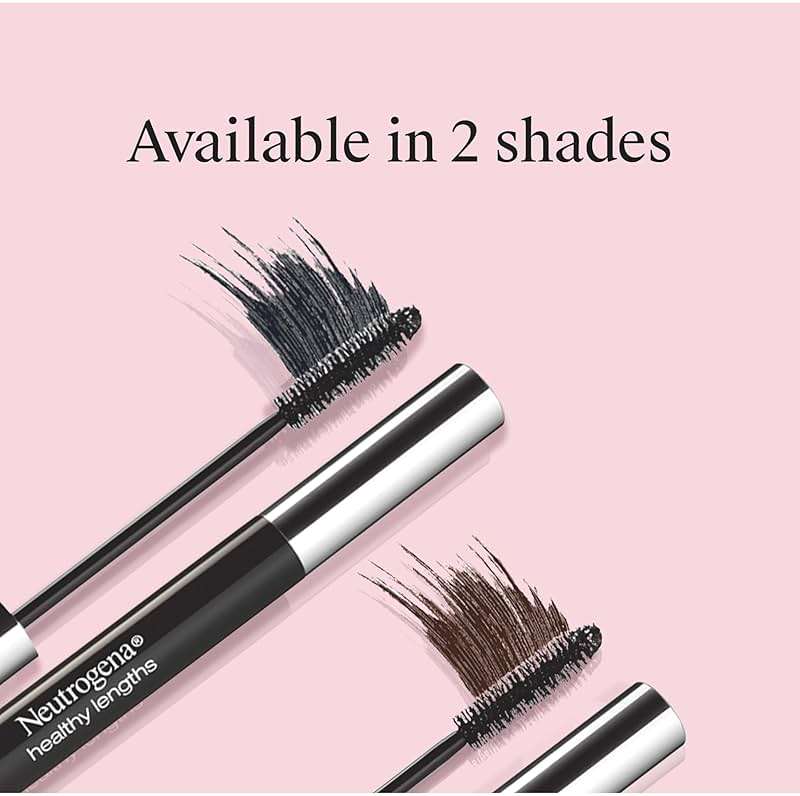 Neutrogena Healthy Lengths Mascara, Strengthens, Lengthens, and Helps Lashes Grow with Exclusive Antioxidant Vitamin E and Olive Oil Formula, No Clumping or Flaking, Black 02, .21 oz - Image 5