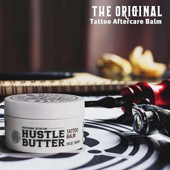 Hustle Butter Tattoo Aftercare 5oz Tattoo Balm, Heals + Protects New Tattoos and Rejuvenates Older Tattoos - 100% Vegan Cream No-Petroleum - Image 3