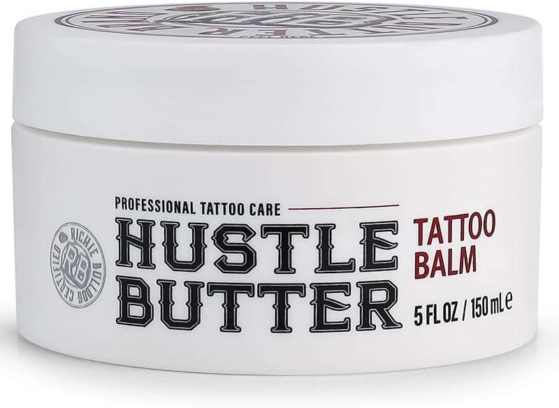 Hustle Butter Tattoo Aftercare 5oz Tattoo Balm, Heals + Protects New Tattoos and Rejuvenates Older Tattoos - 100% Vegan Cream No-Petroleum - Image 8