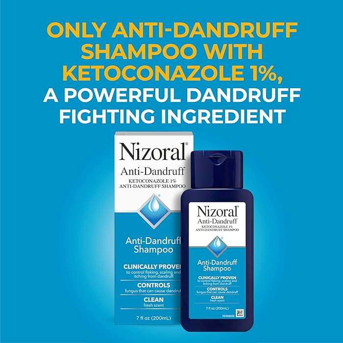 Nizoral Anti-Dandruff Shampoo with 1% Ketoconazole, Fresh Scent, 7 Fl Oz - Image 2