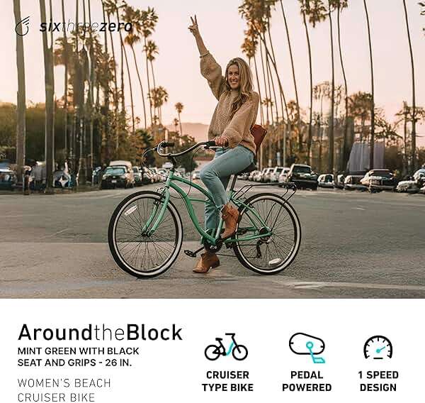 sixthreezero Around The Block Women's Beach Cruiser Bike - Image 2