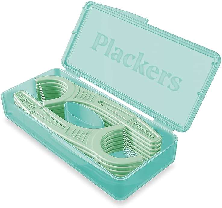 Plackers® Micro Line® Floss Picks - Intense Mint, Floss Fiber Made Without PTFE, 12 Count - Image 2