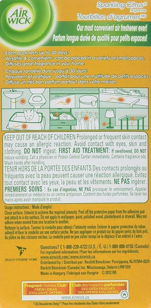Air Wick Stick Ups Air Freshener, Sparkling Citrus, 2 Count - Image 2