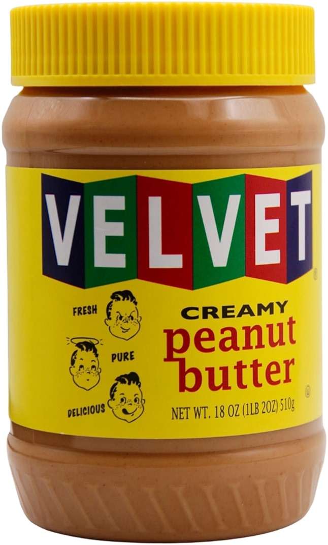 Velvet Peanut Butter, Creamy – Detroit’s Classic Since 1937, Smooth & Nostalgic Spread with “Fresh, Pure, Delicious” Label, Made in the USA, Gluten-Free, Perfect for Sandwiches, Baking & Snacking (18 Ounce Jar) - Image 1