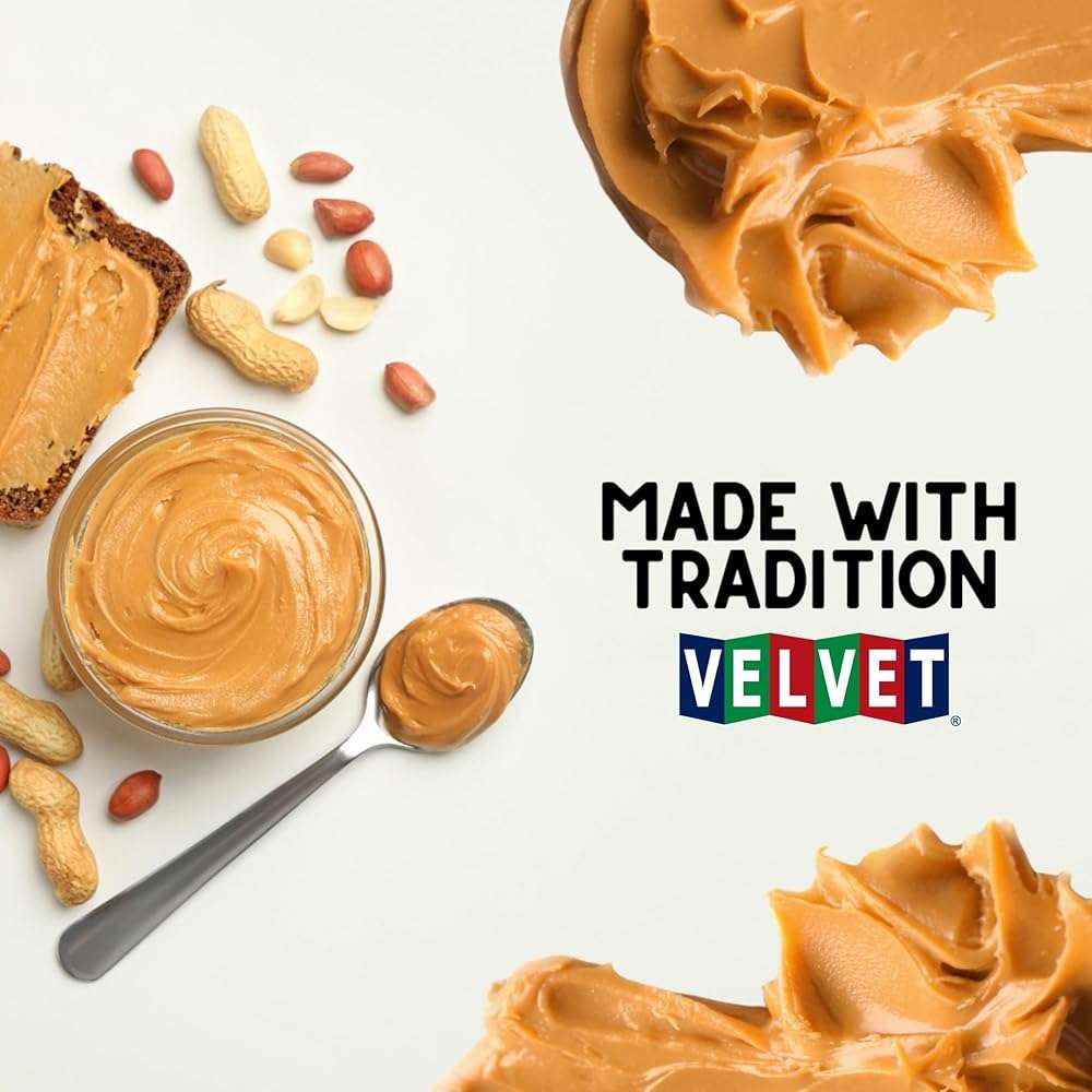 Velvet Peanut Butter, Creamy – Detroit’s Classic Since 1937, Smooth & Nostalgic Spread with “Fresh, Pure, Delicious” Label, Made in the USA, Gluten-Free, Perfect for Sandwiches, Baking & Snacking (18 Ounce Jar) - Image 5