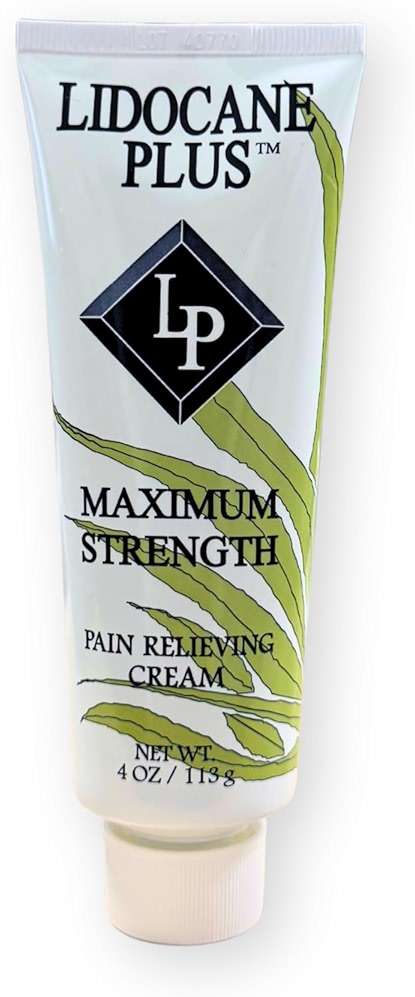 Lidocaine Plus 4% Lidocaine Cream Maximum Strength Pain & Itch Relief - Non-Greasy Formula Numbing Cream - Fast Acting Topical Pain Reliever, Soothing Topical Analgesic Aloe Vera Scent - 4 oz - Image 2
