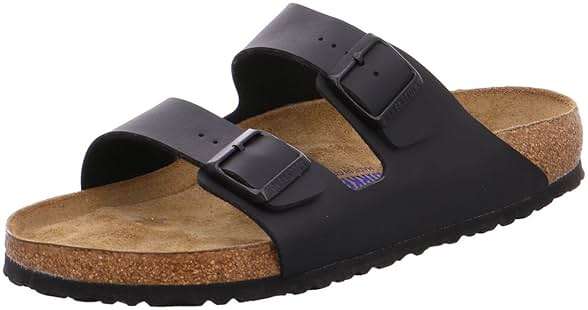Birkenstock Women's BIRK-551251 Arizona Soft Footbed Sandals, Black, 43 - Image 1