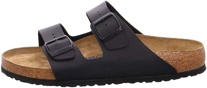 Birkenstock Women's BIRK-551251 Arizona Soft Footbed Sandals, Black, 43 - Image 2