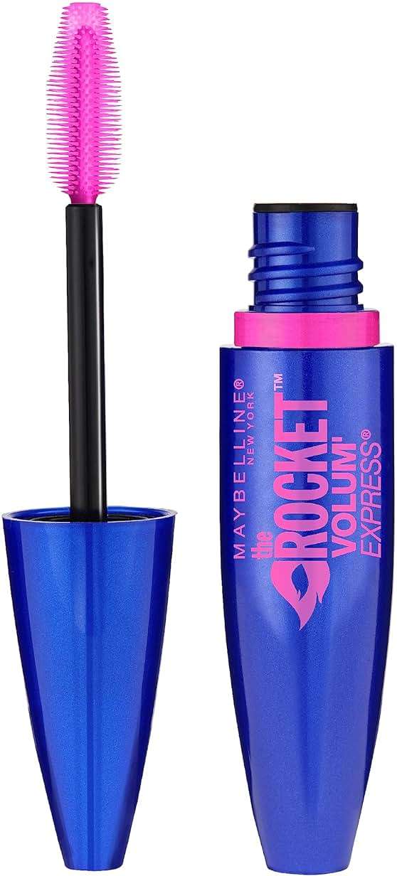 Maybelline Volum' Express The Rocket Volumizing Washable Mascara, Blackest Black, 1 Count - Image 1