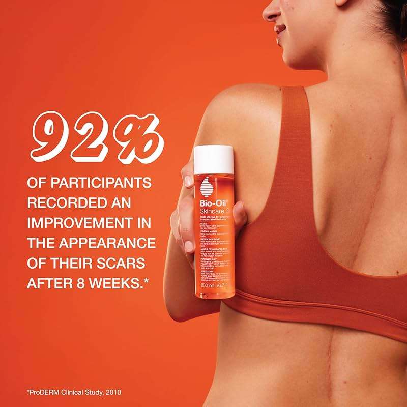Bio-Oil Skincare Body Oil Serum, Face and Body Moisturizer with Vitamin E & A, for Scars, Stretch Marks, Sensitive Skin, All Skin Types, Dermatologist Recommended, Non-Comedogenic, 6.7 Oz - Image 3