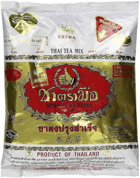 Number-One Brand Premium Thai Iced Tea Extra Gold, 400g (14 Ounce), Pack of 1 - Image 1