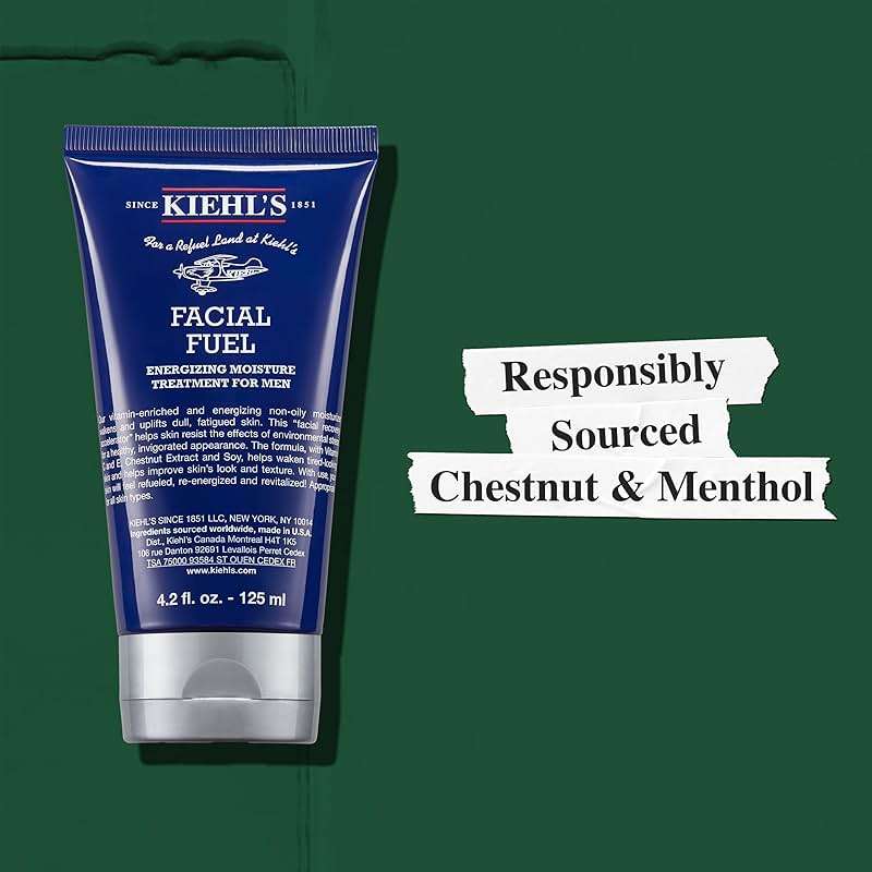 Kiehl's Facial Fuel Moisturizer for Men, Men's Face Cream, Daily Face Moisturizer and Lotion with Vitamin C for Anti-Aging and Wrinkles, Daily Moisturizing Cream Skincare - Image 7