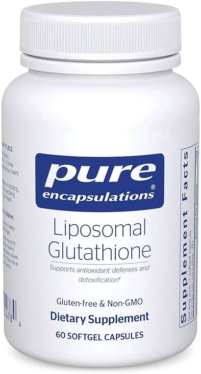 Pure Encapsulations Liposomal Glutathione - Immune Support & Liver Detox* - Antioxidant Protection - with Setria Glutathione - Non-GMO - 60 Softgel Capsules - Image 1