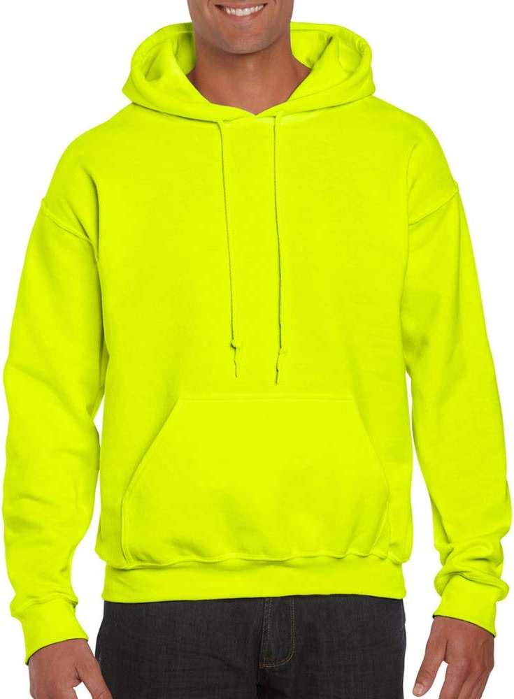 Heavy Blend 8 oz. 50/50 Hood (G185) Safety Green, 2XL - Image 7