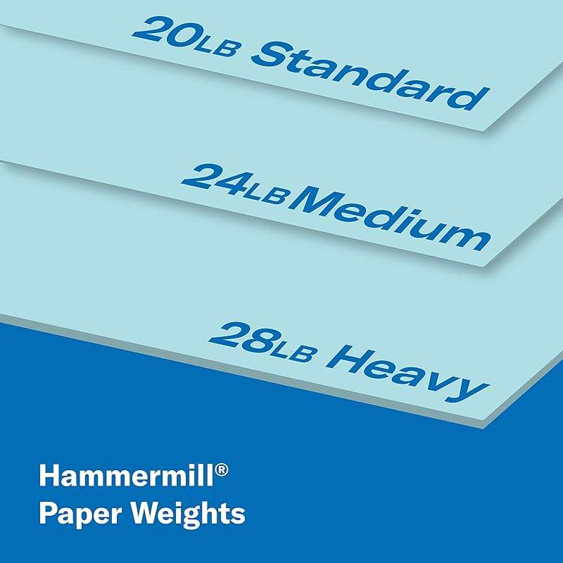 Hammermill Colored Paper, 24 lb Blue Printer Paper, 8.5 x 11 - Made in the USA, Pastel Paper, 103671R-1 Ream (500 Sheets) - Image 7