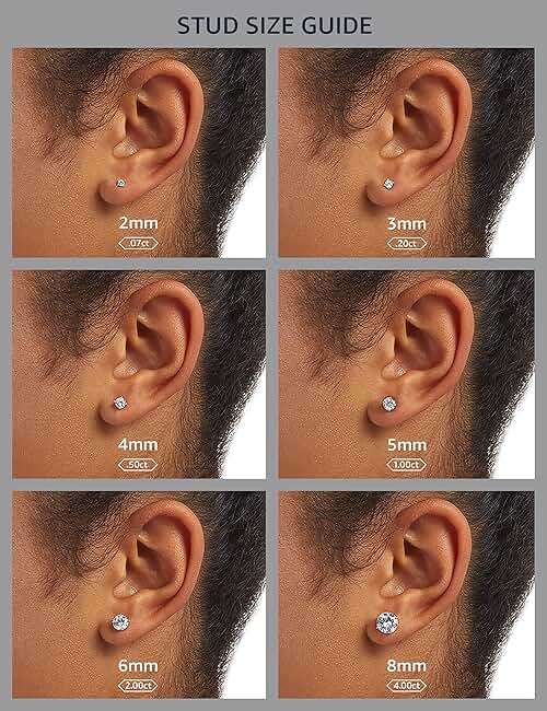 Amazon Essentials Platinum Plated Sterling Silver Cushion Cut Cubic Zirconia Stud Earrings - Image 3