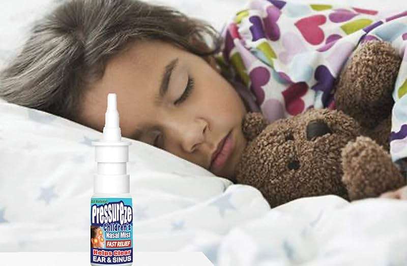 Pressureze All Natural Preservative-Free Sterile Nasal Spray for Children - Fast Relief Nasal Spray - for Sinus Allergies & Congestion | 130 Sprays, 18 ml - Image 2