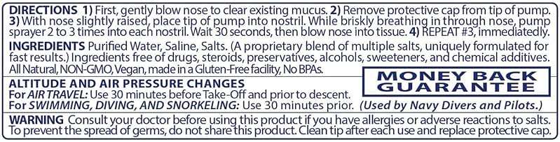 Pressureze All Natural Preservative-Free Sterile Nasal Spray for Children - Fast Relief Nasal Spray - for Sinus Allergies & Congestion | 130 Sprays, 18 ml - Image 6