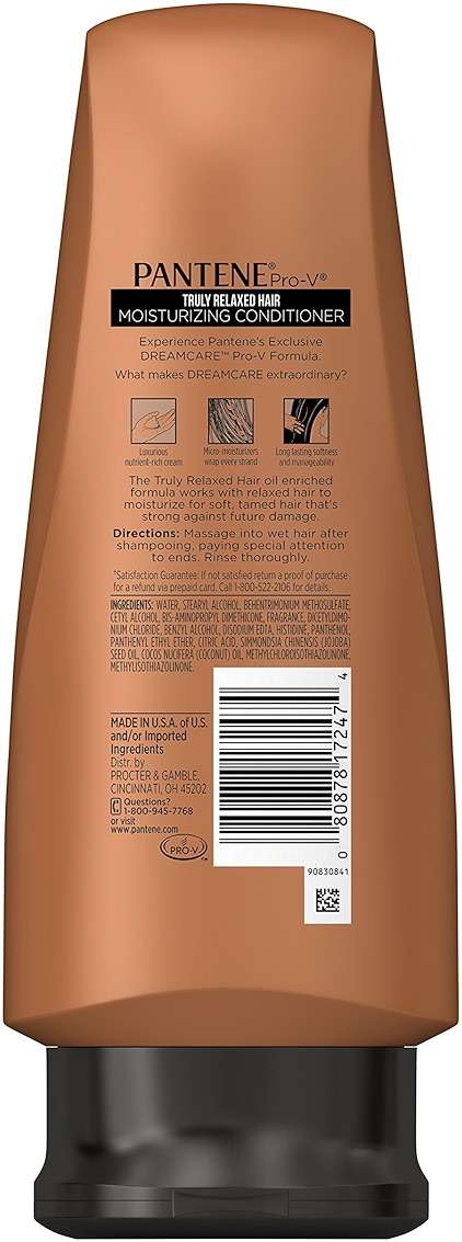 Pantene ProV Truly Relaxed Hair Moisturizing Conditioner, 12 Fl Oz - Image 2