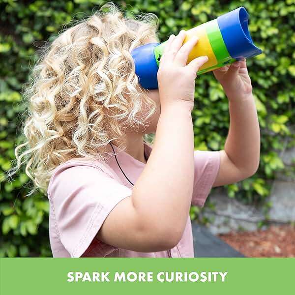 Educational Insights GeoSafari Kidnoculars - Toy Binoculars for Kids, Outdoor Toys for Kids Ages 4-8, Toddler Camping and Nature Toys, Lightweight Binoculars with Neck Strap, Bird Watching Gear - Image 4