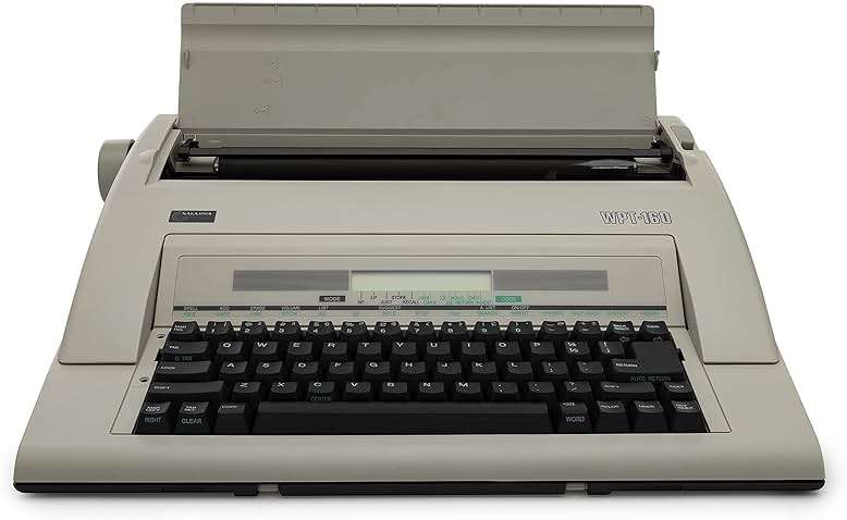 Nakajima WPT-160 Electronic Portable Typewriter with Display and Memory - Image 1