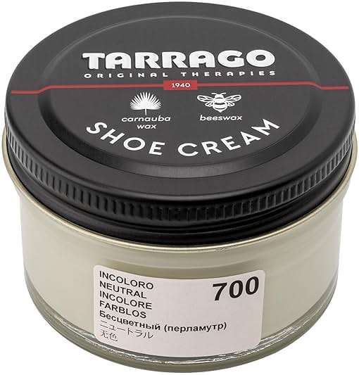 Tarrago Shoe Cream Professional Shoe Polish for Leather Boots, Shoes, Purse, Furniture Eco Friendly Leather Conditioner 1.7oz - Neutral Pearly #700 - Image 2