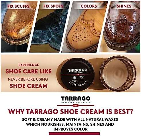 Tarrago Shoe Cream Professional Shoe Polish for Leather Boots, Shoes, Purse, Furniture Eco Friendly Leather Conditioner 1.7oz - Neutral Pearly #700 - Image 5