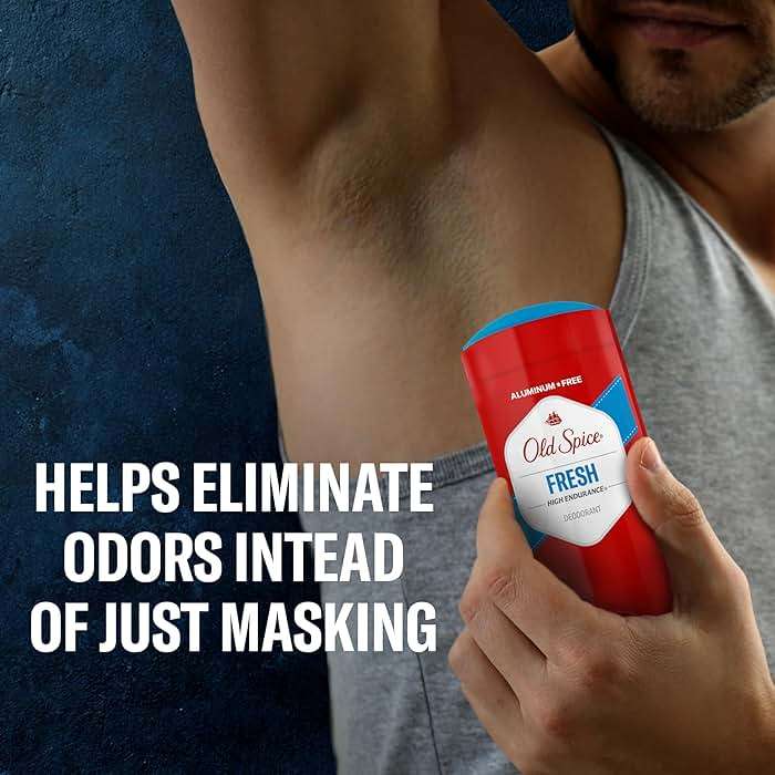Old Spice Aluminum Free Deodorant for Men, High Endurance, 24/7 Lasting Freshness & Long Lasting Scent, 24/7 Advanced Sweat & Odor Protection, Fresh Scent, 3.0 oz (Pack of 2) - Image 3