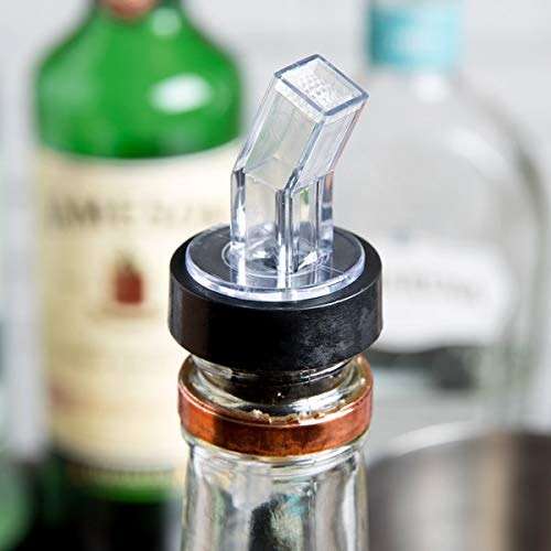 Set of 24 Plastic Screen Liquor Bottle Pourer CLEAR - Image 2