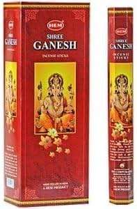 Hem Shree Ganesha Incense 6 Hexagon Packs of 20 = 120 Sticks - Image 1